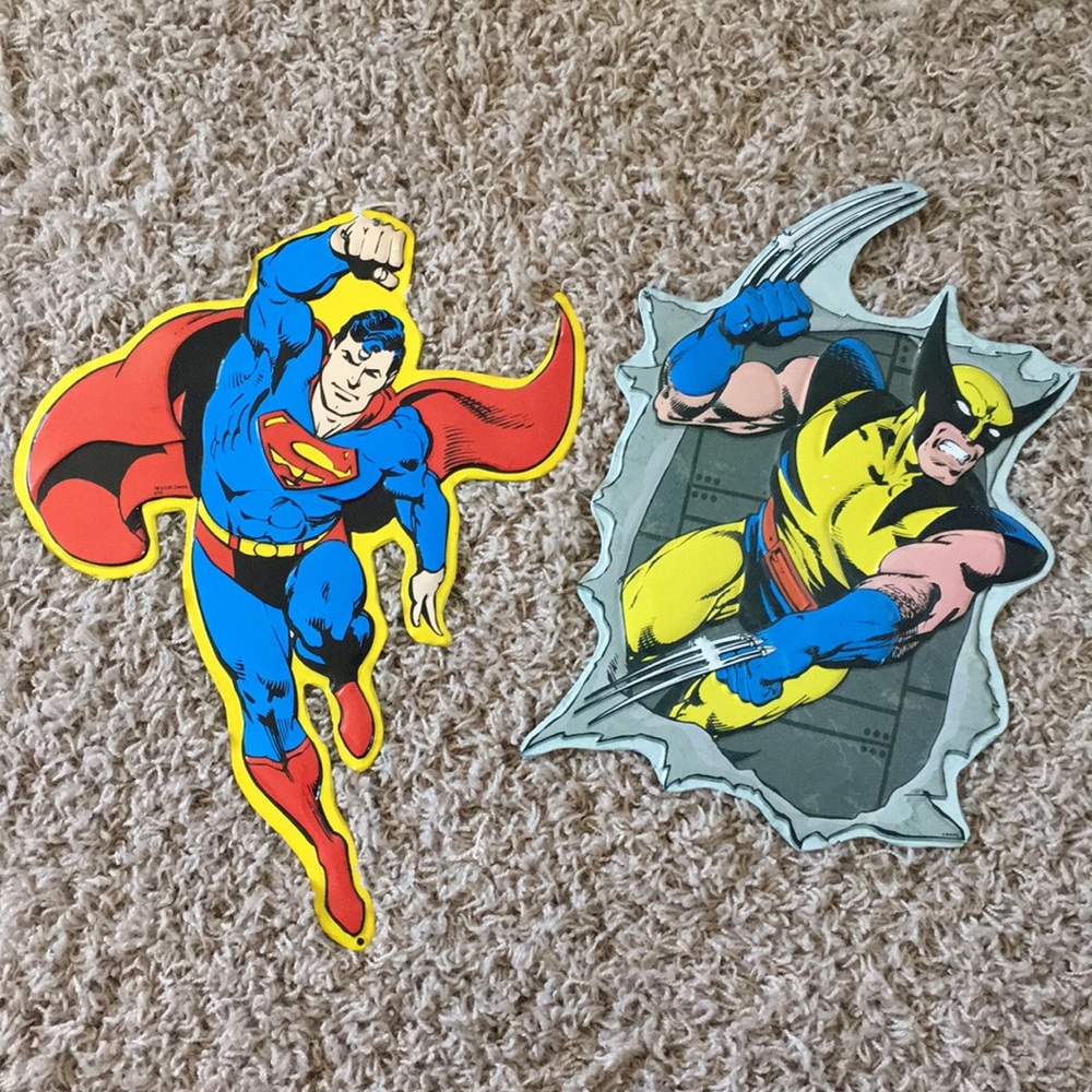 Metal DC Superhero decor